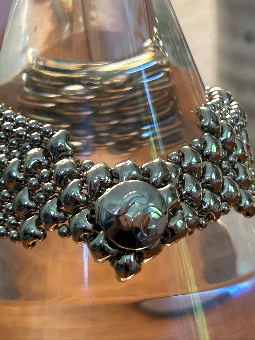 Sergio Gutierrez fabulous silver plated silky mesh bracelet